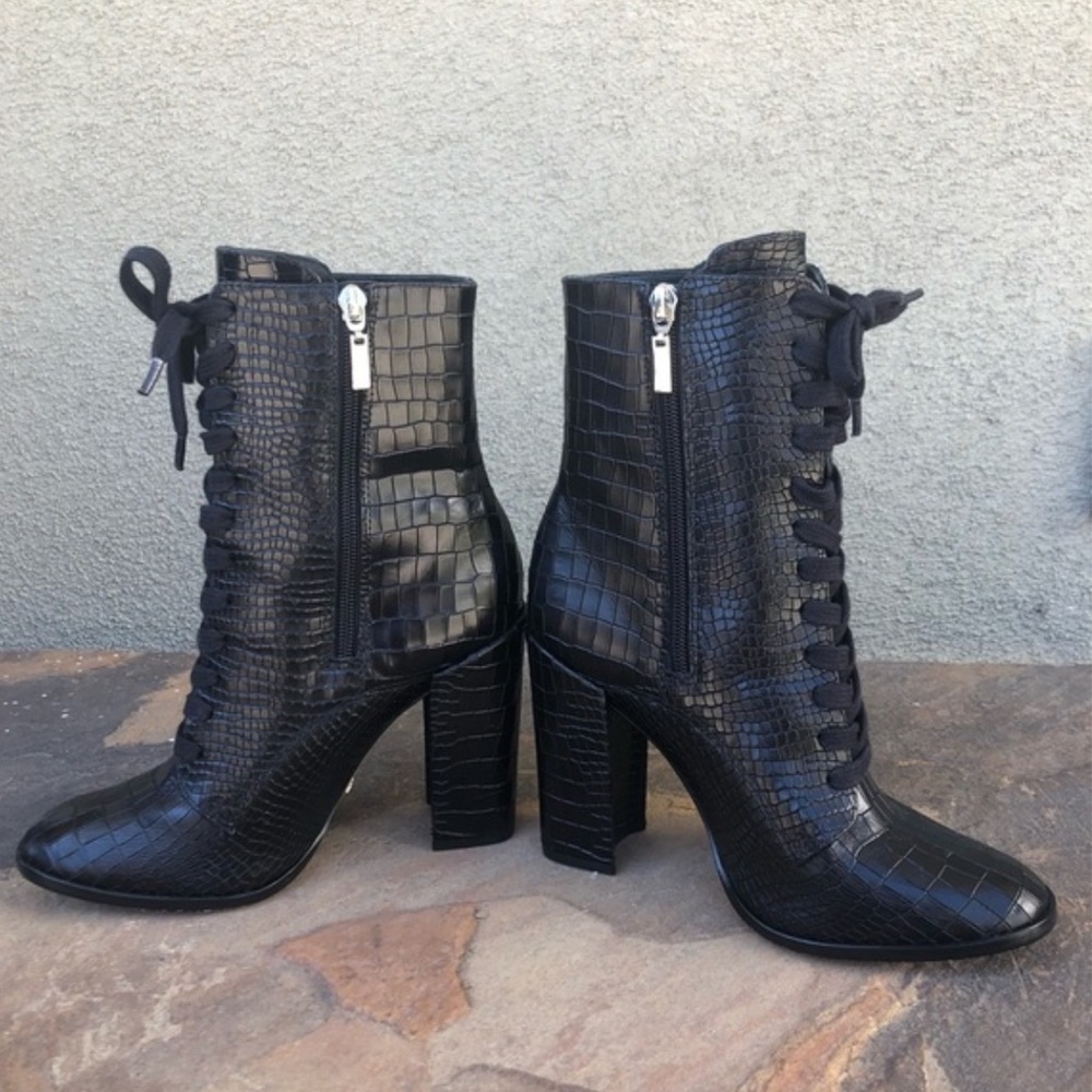 Schutz Ankle Lace-Up Boots
